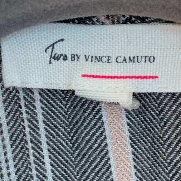 Two by Vince Camuto shirt 1X plaid button down elbow cutouts - Picture 2 of 6